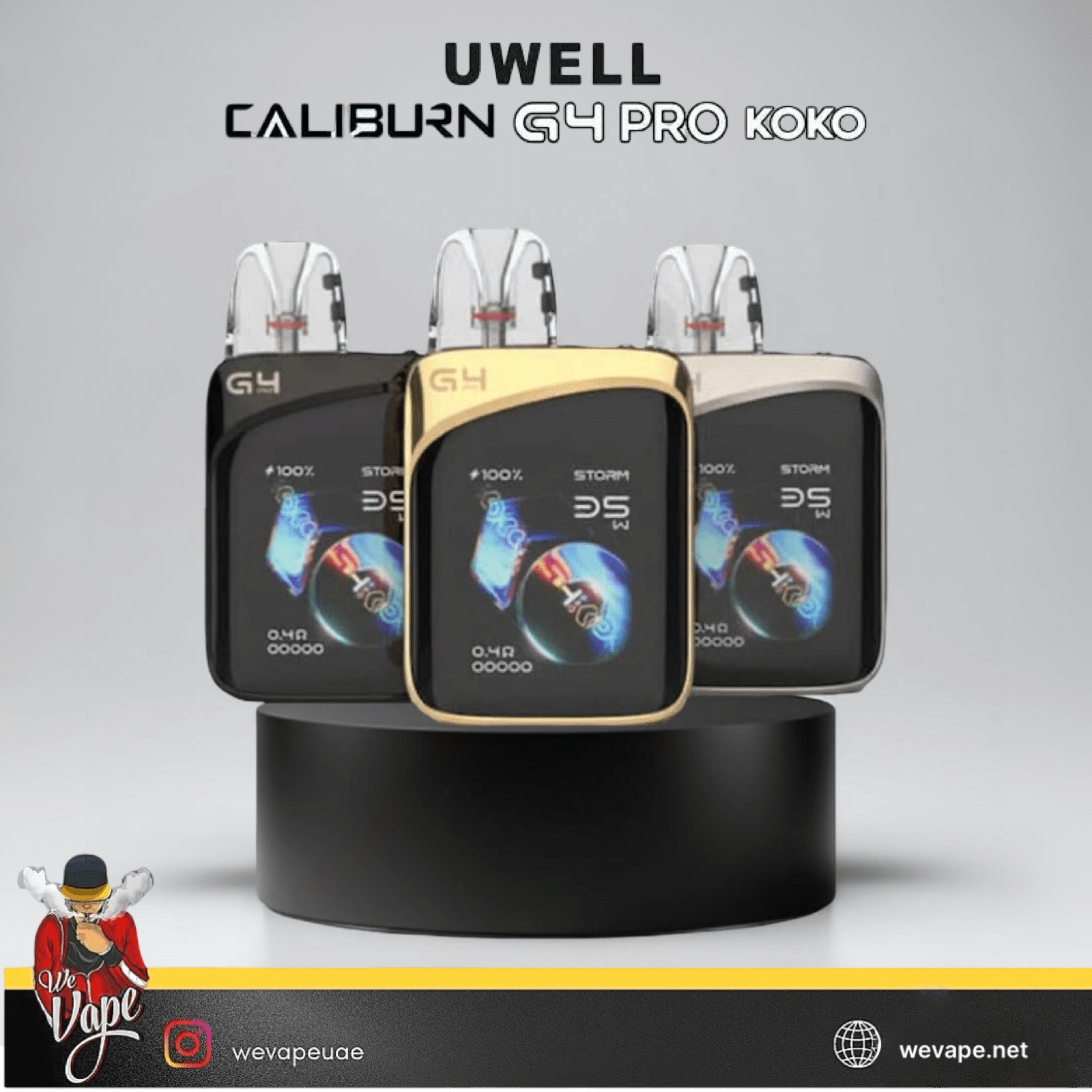 UWELL Caliburn G4 Pro KOKO Pod System Kit – 200mAh - We Vape