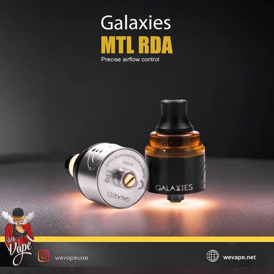 Vapefly Galaxies MTL RDA – Precision Mouth - to - Lung Rebuildable Dripper with Adjustable Side Airflow - We Vape