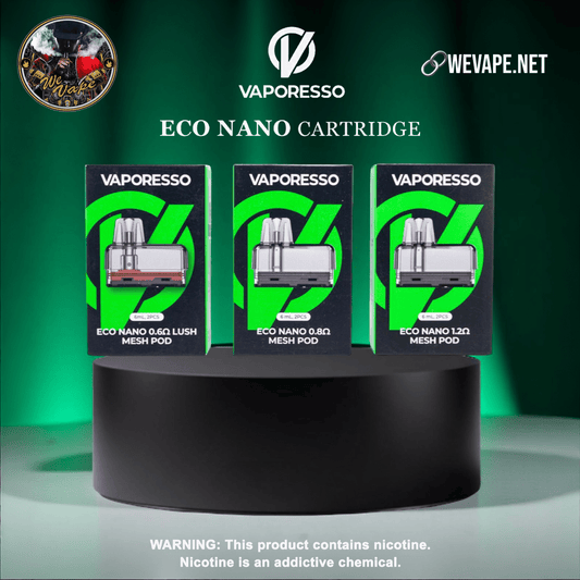 Vaporesso ECO NANO Replacement Pods – 6ml (2pcs) | Long - Lasting Flavor & Smooth MTL Vaping - We Vape