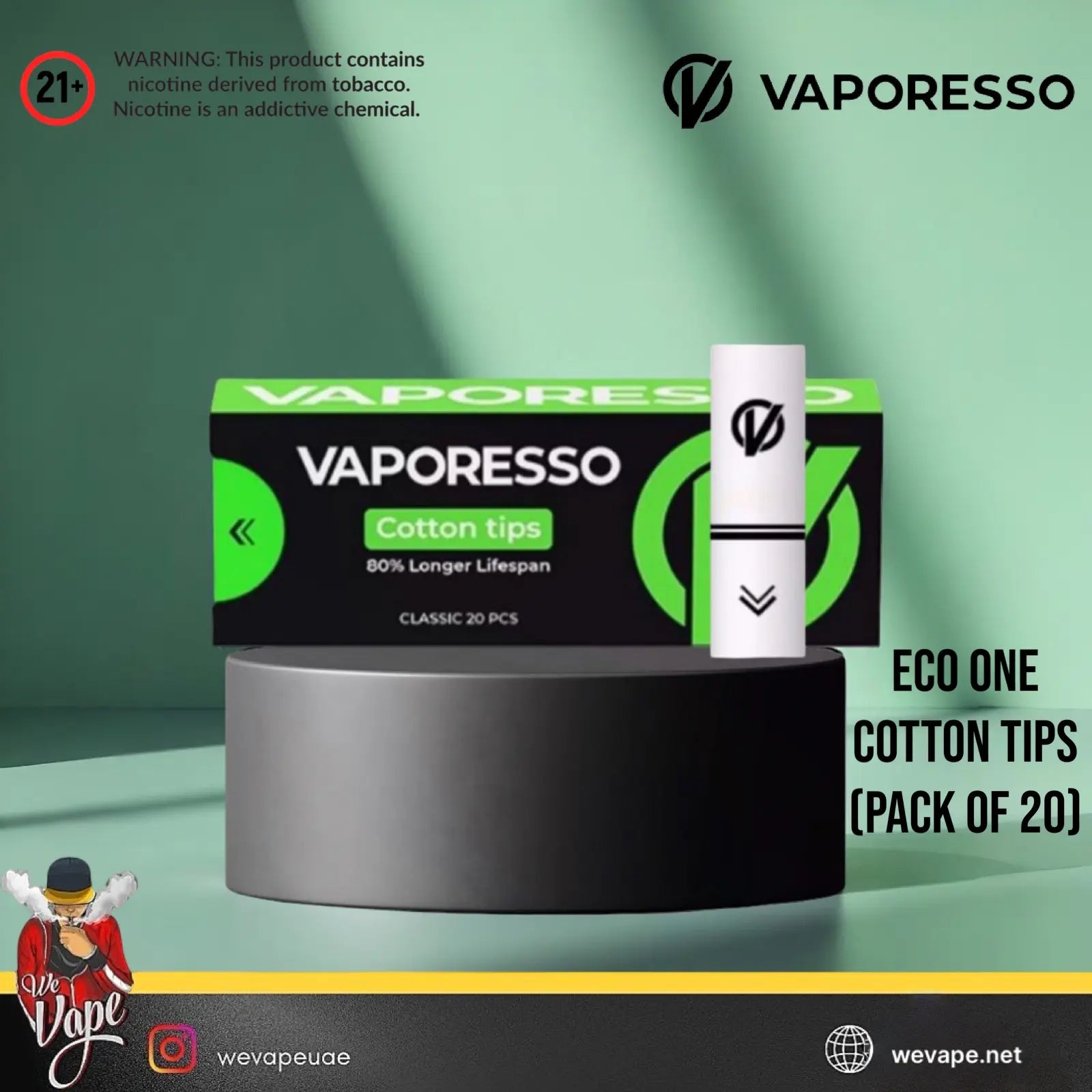 Vaporesso Eco One Cotton Tips (Pack of 20) - We Vape