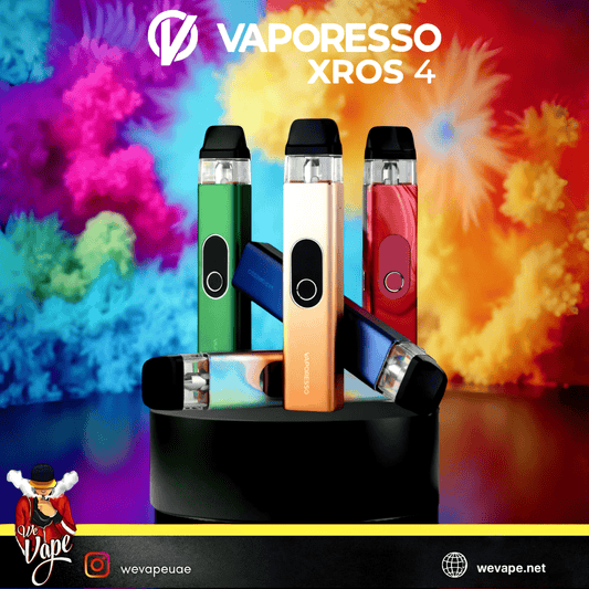 Vaporesso XROS 4 Pod System Kit – 1000mAh Battery, Adjustable Airflow - We Vape