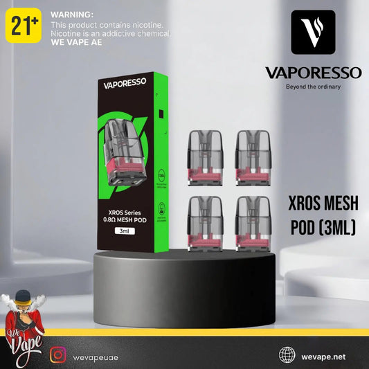 Vaporesso XROS Mesh Pod 3ml Replacement Pods – 4pcs Pack - We Vape