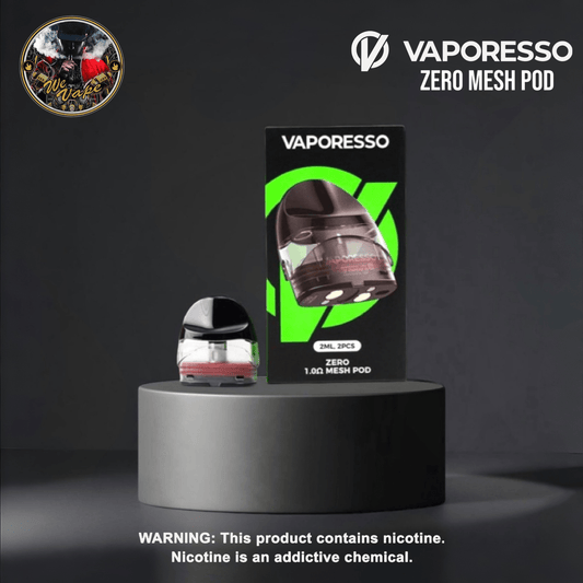 Vaporesso Zero Mesh Pods (2 - Pack) | 1.0Ω & 1.2Ω Mesh Coils | 2mL Refillable Pod Cartridges - We Vape