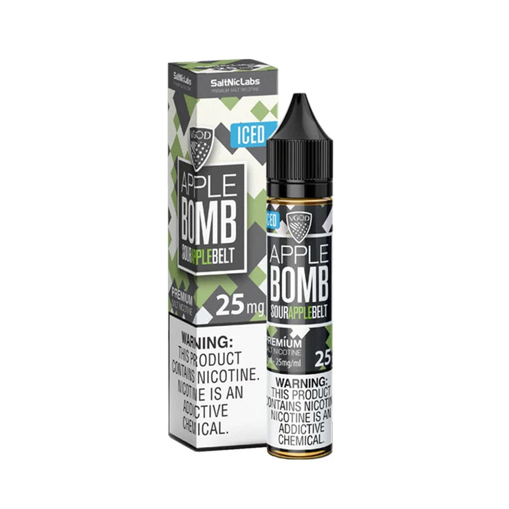 VGOD Apple Bomb Iced 30ml Nic Salt Juice - Crisp Apple and Refreshing Menthol E-Liquid