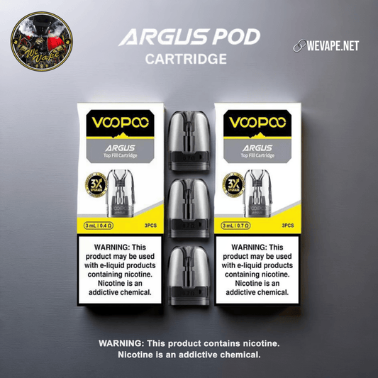 Voopoo Argus Pod Empty Replacement Cartridge – Top - Fill Refillable Pods (2ml / 3pcs) - We Vape