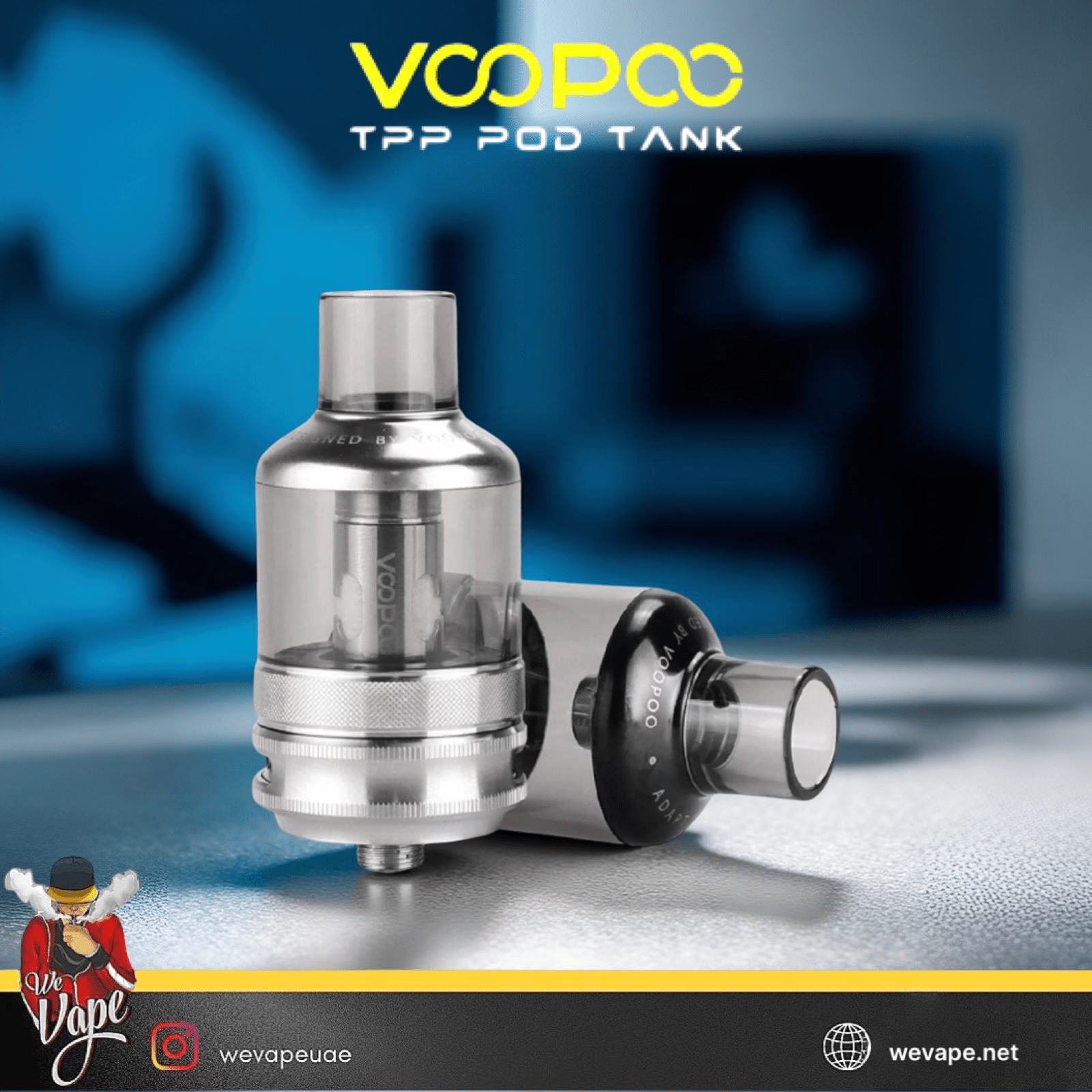 VOOPOO TPP Pod Tank Kit 5.5ML – High - Performance Sub - Ohm Pod Tank with Adjustable Airflow & TPP Coil Compatibility