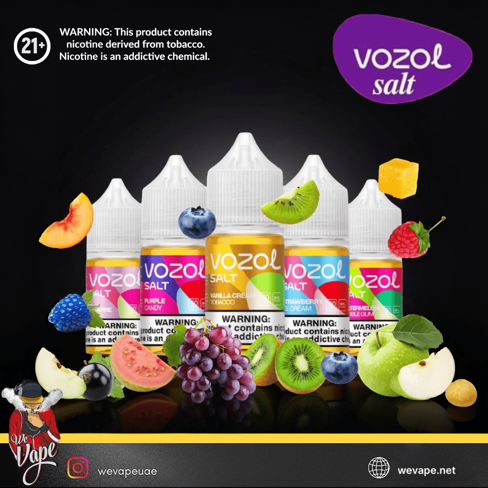 VOZOL Salt Nicotine E - Liquid 30ML - We Vape