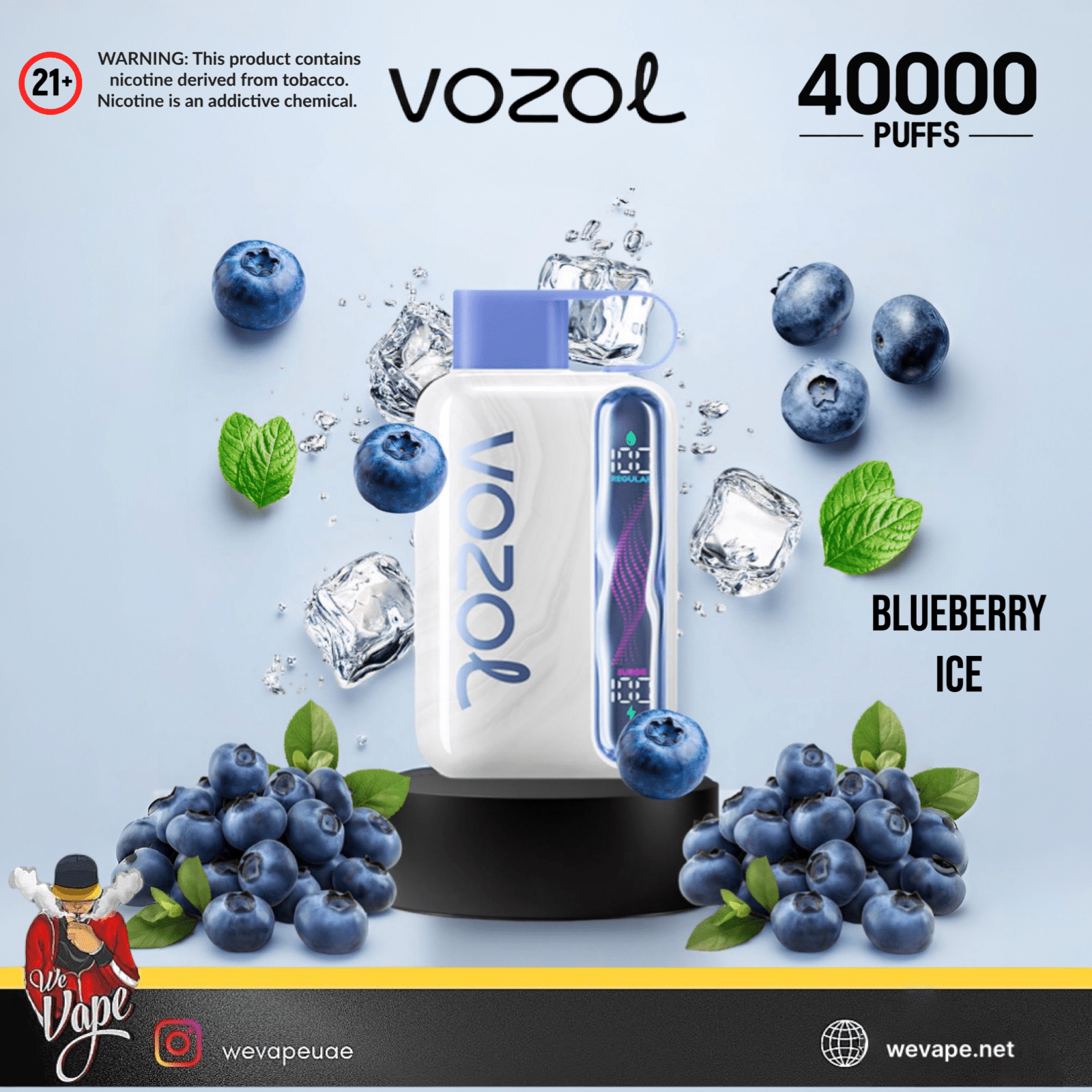VOZOL STAR 40000 Disposable Vape Pod – 40K Puffs, Dual Mode, Smart Display, USB - C Rechargeable - We Vape