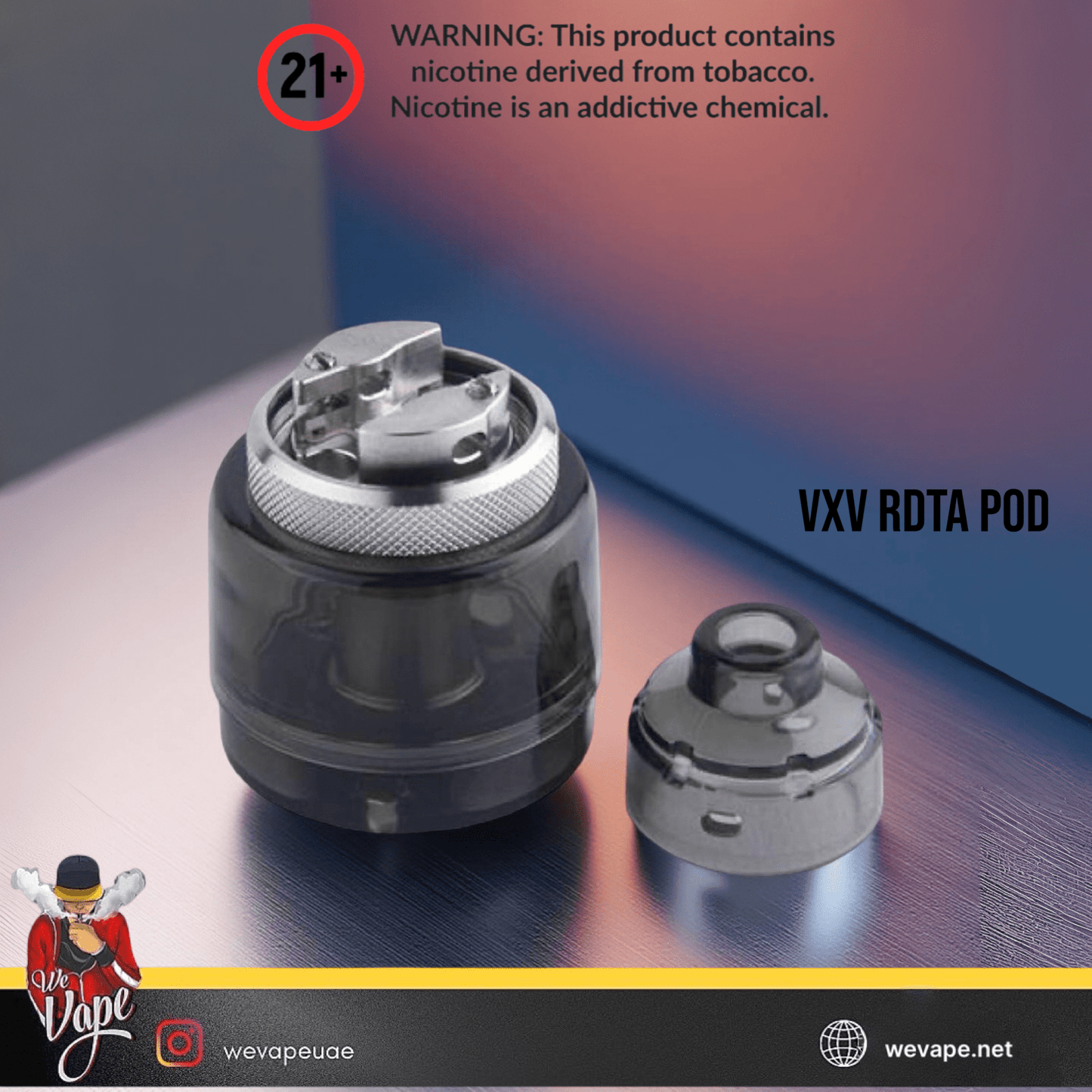 VXV RDTA Pod For VOOPOO – Rebuildable Dripping Tank Atomizer | Dual Coil RDTA with Adjustable Airflow & Bottom Feed Support