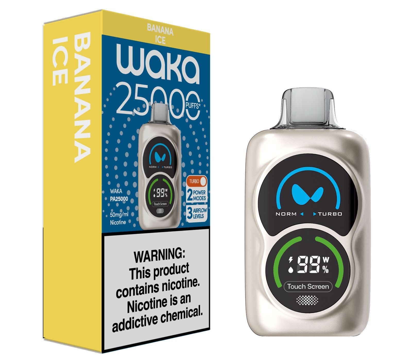 Waka PA25000 Puffs 50mg Disposable Vape | Ultra High - Capacity Rechargeable Vape Pod - We Vape