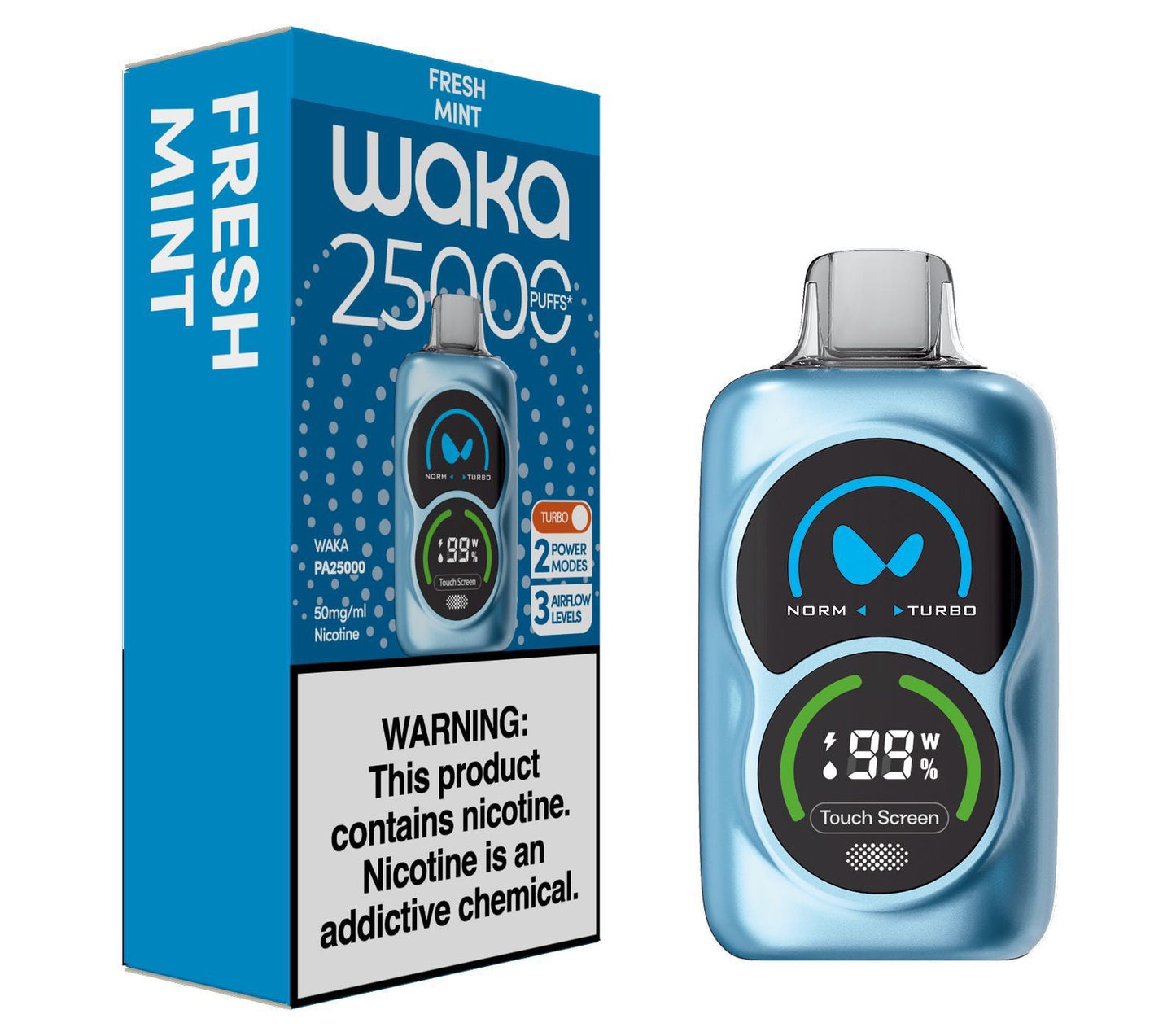 Waka PA25000 Puffs 50mg Disposable Vape | Ultra High - Capacity Rechargeable Vape Pod - We Vape