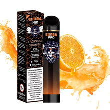 Load image into Gallery viewer, Tropical Orange - Refreshing Citrus Delight of Simba Pro Ultra Disposable Vape
