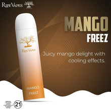 Load image into Gallery viewer, Mango Freez Flavor: Enjoy the tropical goodness of ripe mango with a cool and refreshing twist, delivering a delightful and fruity vaping experience.
