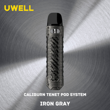 Load image into Gallery viewer, Caliburn Tenet Pod System in Iron Gray - Sleek and stylish vaping device by UWELL
