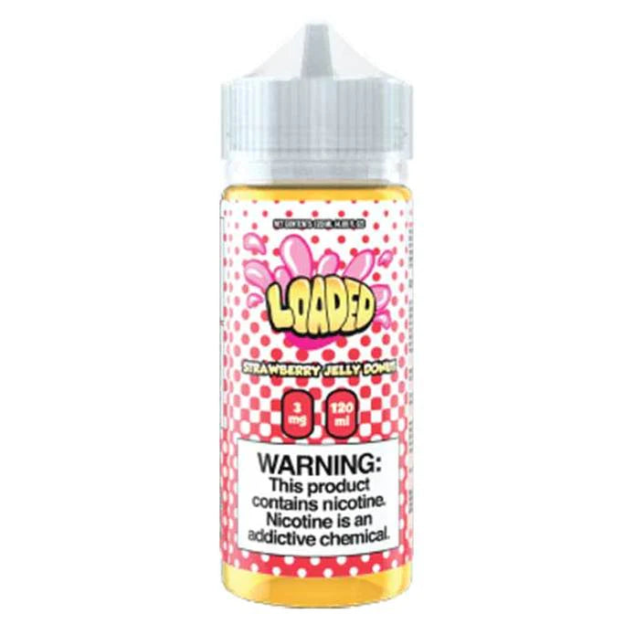 Strawberry Jelly Donut E-Liquid 120mL Bottle – Indulge in the delightful taste of strawberry-filled donuts with every puff.