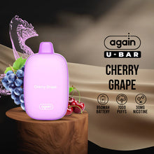 Load image into Gallery viewer, Image of U-Bar Cherry Grape - 850mAh Battery, 7000 Puffs, 30mg Nicotine
