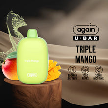 Load image into Gallery viewer, Triple Mango- A tantalizing trio of juicy mango flavors, creating a tropical vaping delight. 
