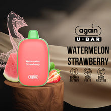 Load image into Gallery viewer, Image of U-Bar Watermelon Strawberry - 850mAh Battery, 7000 Puffs, 30mg Nicotine
